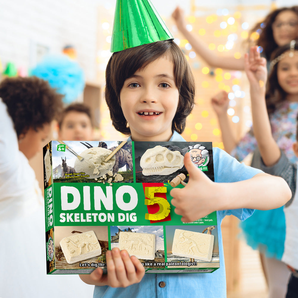 Dinosaur Skeleton Dig Kit for Kids, Discovery Excavation Kits Dinosaur Toys for STEM Science Kit for Kids Ages 6-8 EDUMAN.