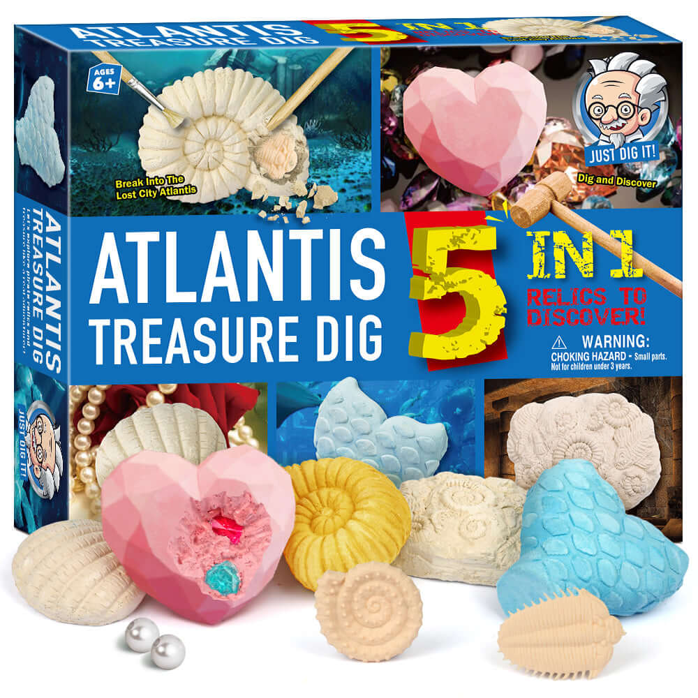 Atlantis Gemstones Dig Kit Pearls  STEM Excavation Kits EDUMAN.