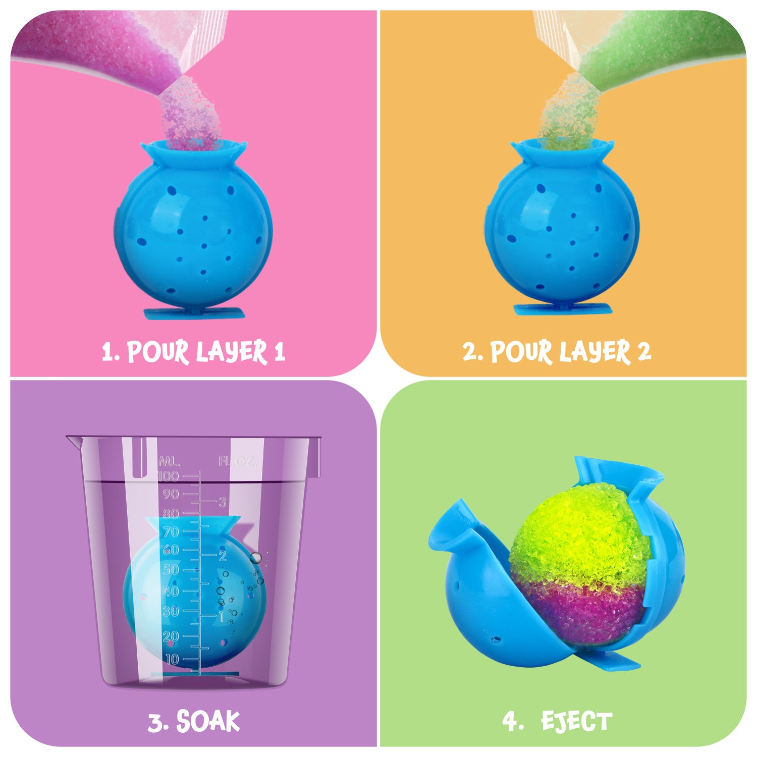DIY make your own STEM bouncy ball kit  for Kids EDUMAN.