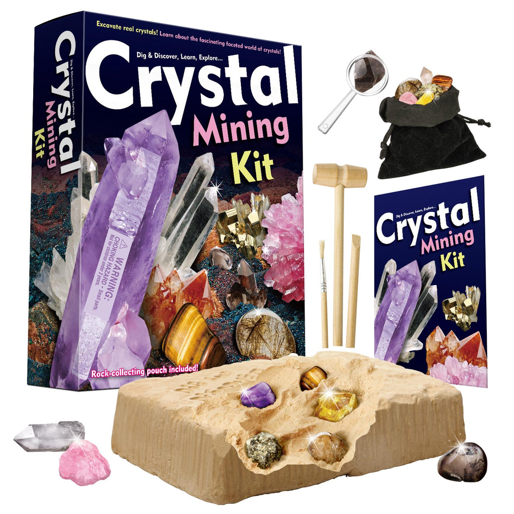 Geology Science Dig Gemstones STEM Minerals Crystal Mining Kit For Kids EDUMAN.