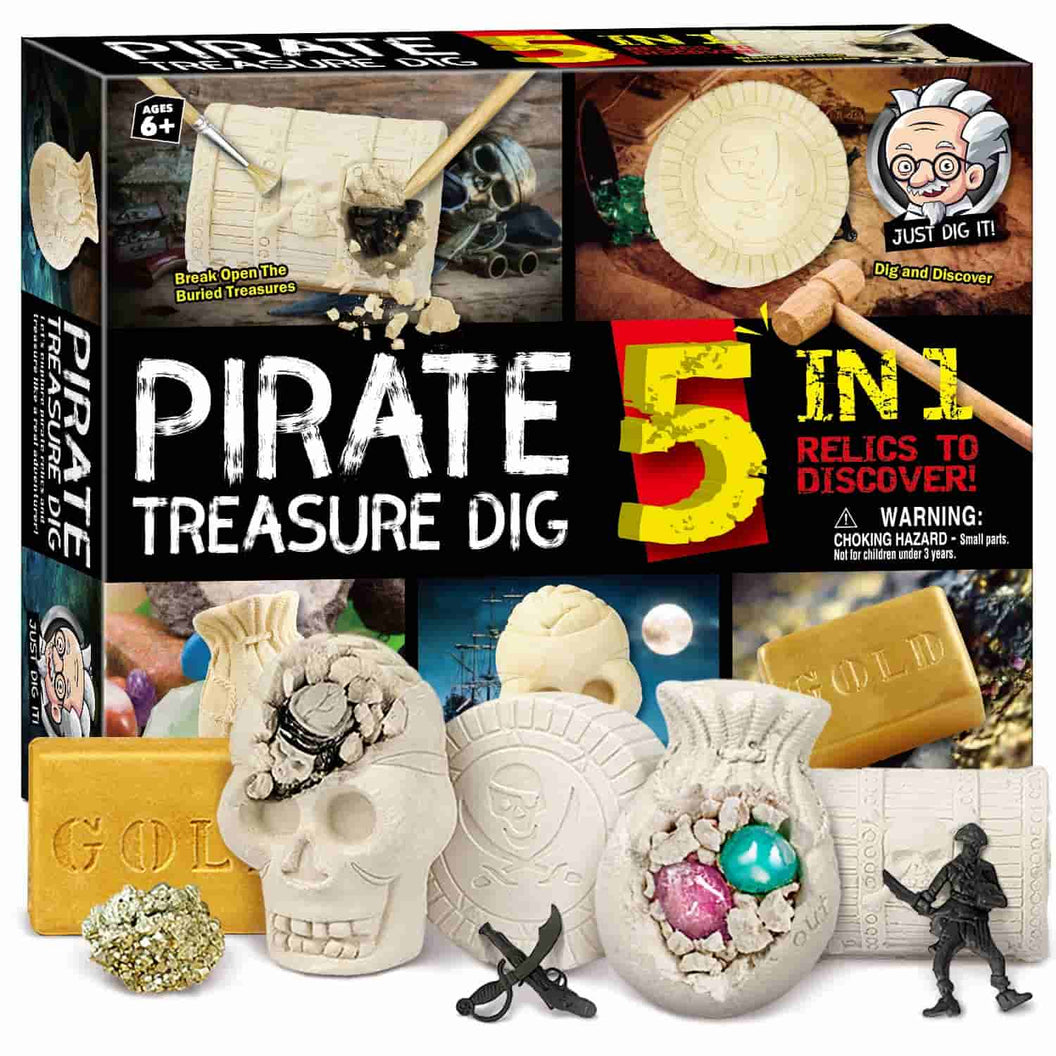 Pirate Treasures Toys STEM - Dig Kit