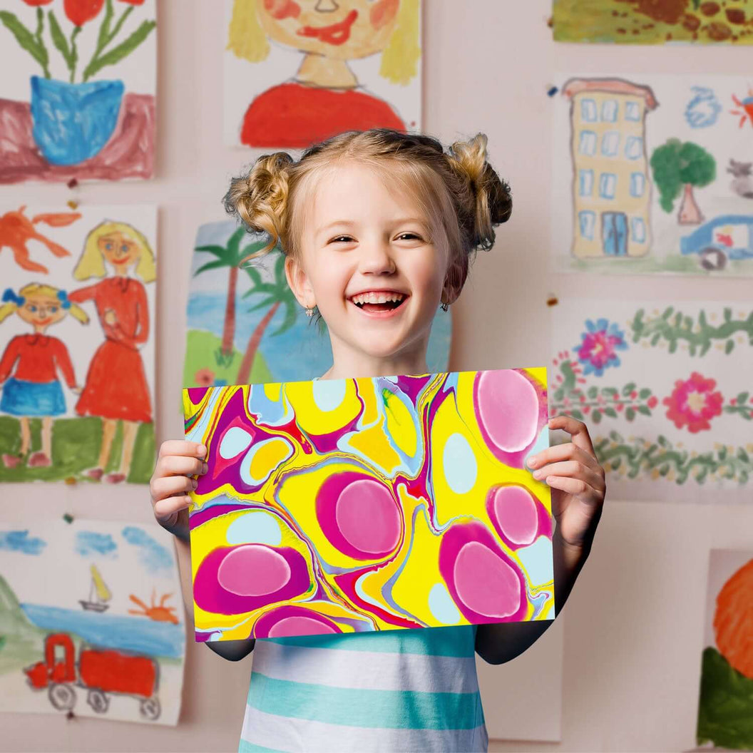 The Best Crafts Marbling STEM Paint Kit for child's gift EDUMAN.