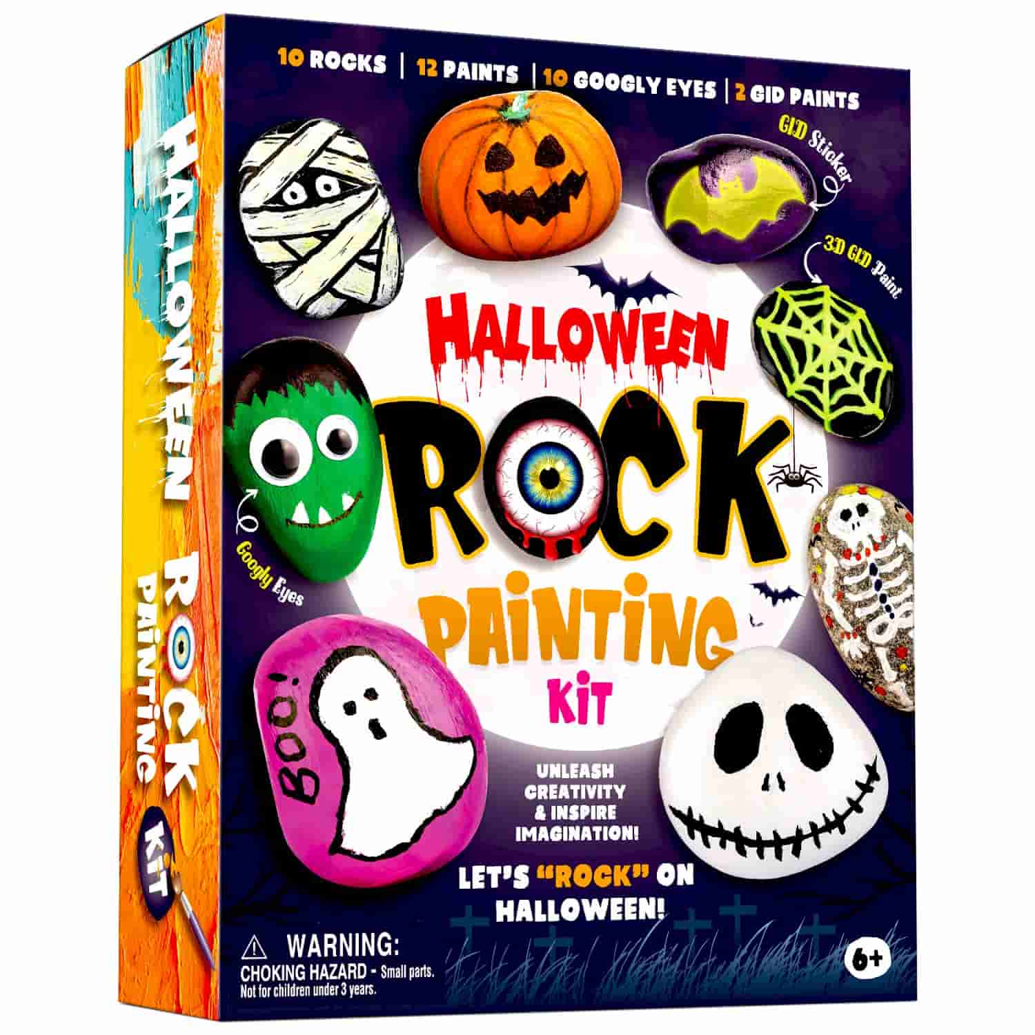 Halloween Rock STEM Painting Kit - Glow in the dark EDUMAN