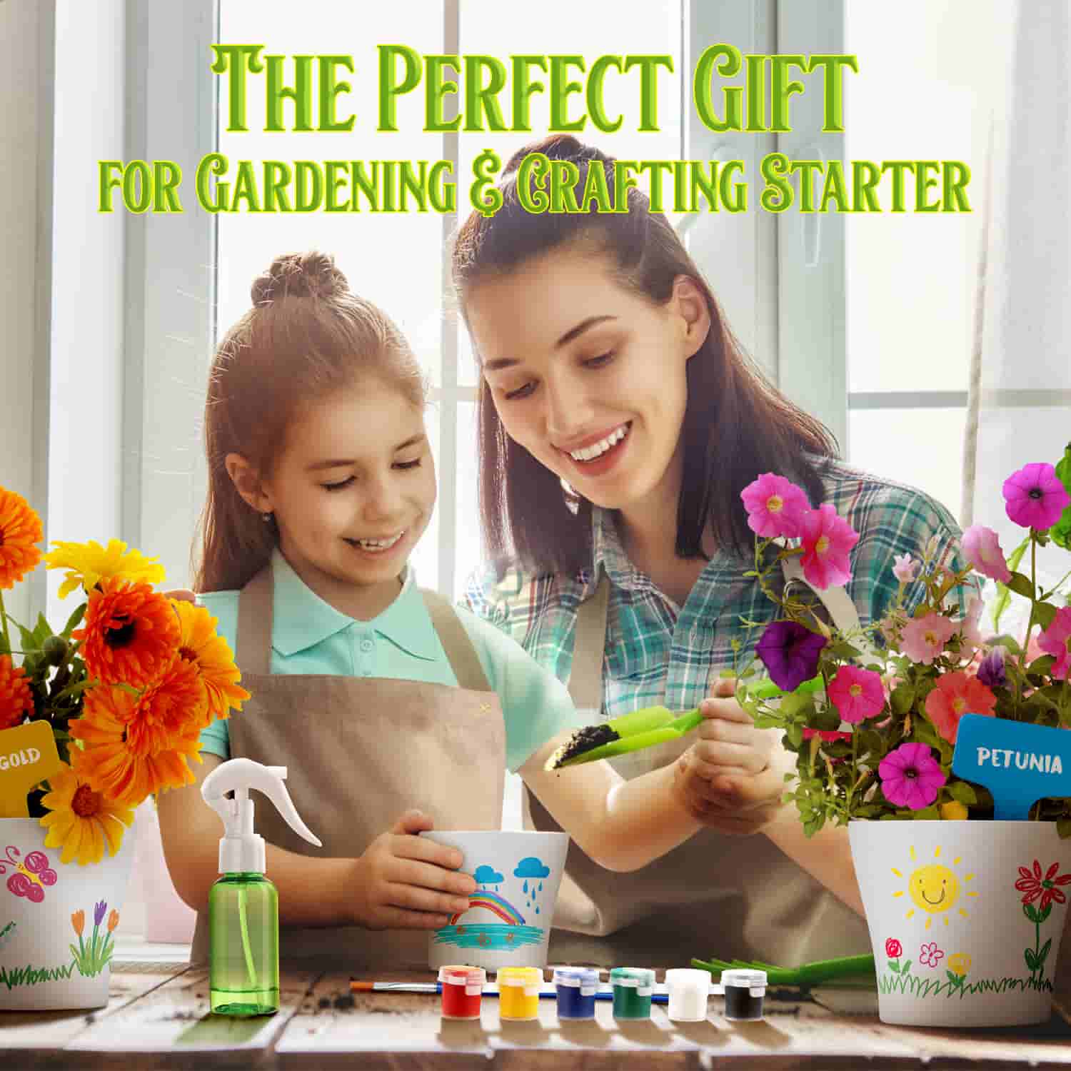 Paint & Plant Flower STEM Growing Kit for Kids EDUMAN